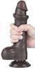 Sliding Skin Dildo 14.5 X 4cm Black - LoveToy SlidingSkin - Realistic Dildos