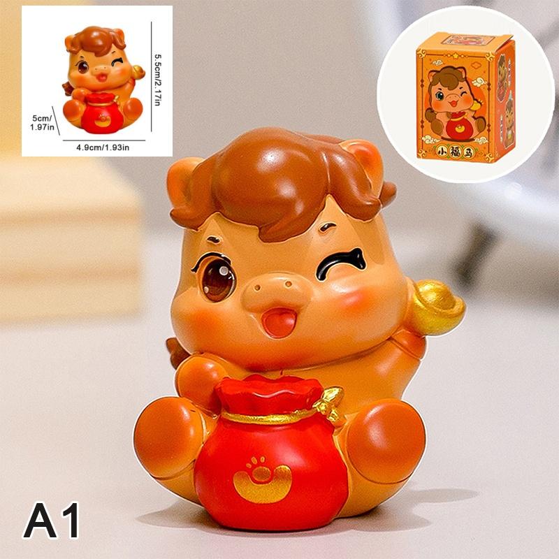 1pc Horse Statue Sculpture Zodiac Horse Ornaments Colorful Resin Sculpture Horse Statue Home Decoration