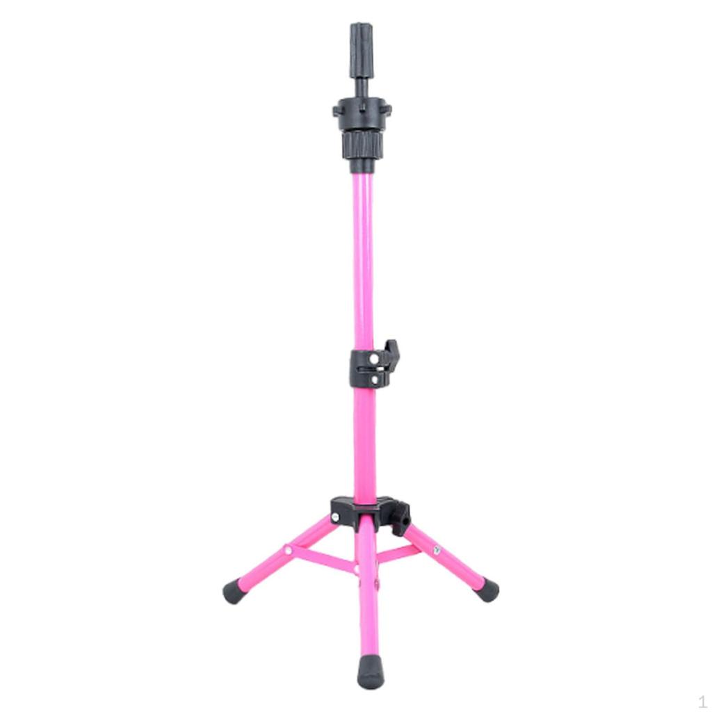 Mannequin Head Stand Adjustable Premium Portable Durability Wig Tripod Stable
