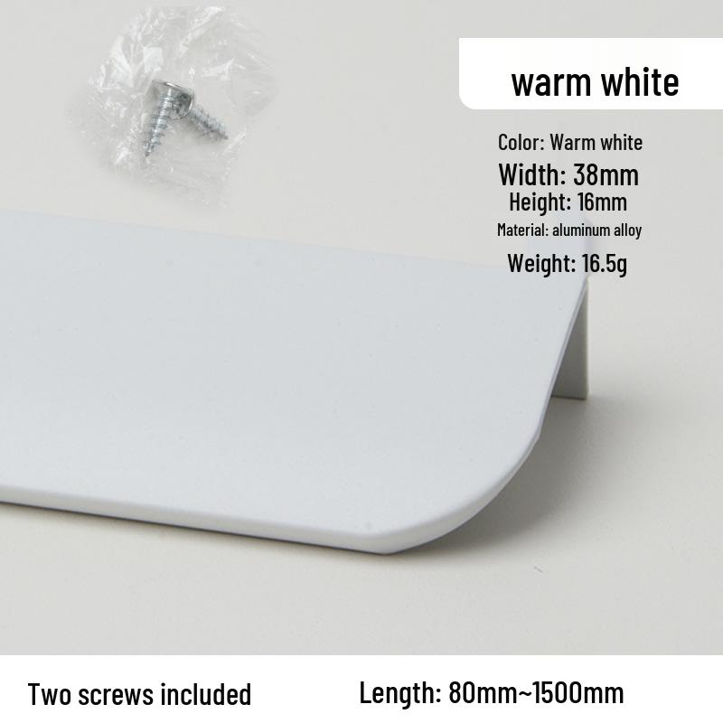 Modern Minimalist No-Drill Aluminum Cabinet Handle