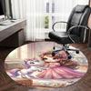 1PC Princess Unicorn Non-Slip Floor Round Carpet, Office, Family, Bedroom, Large Area Rug Indoor Rugs,  Durable Polyester-L0414