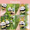 Cute Cartoon Bumblebee Panda Plush Keychain Gifts Collectors Carry Everyday