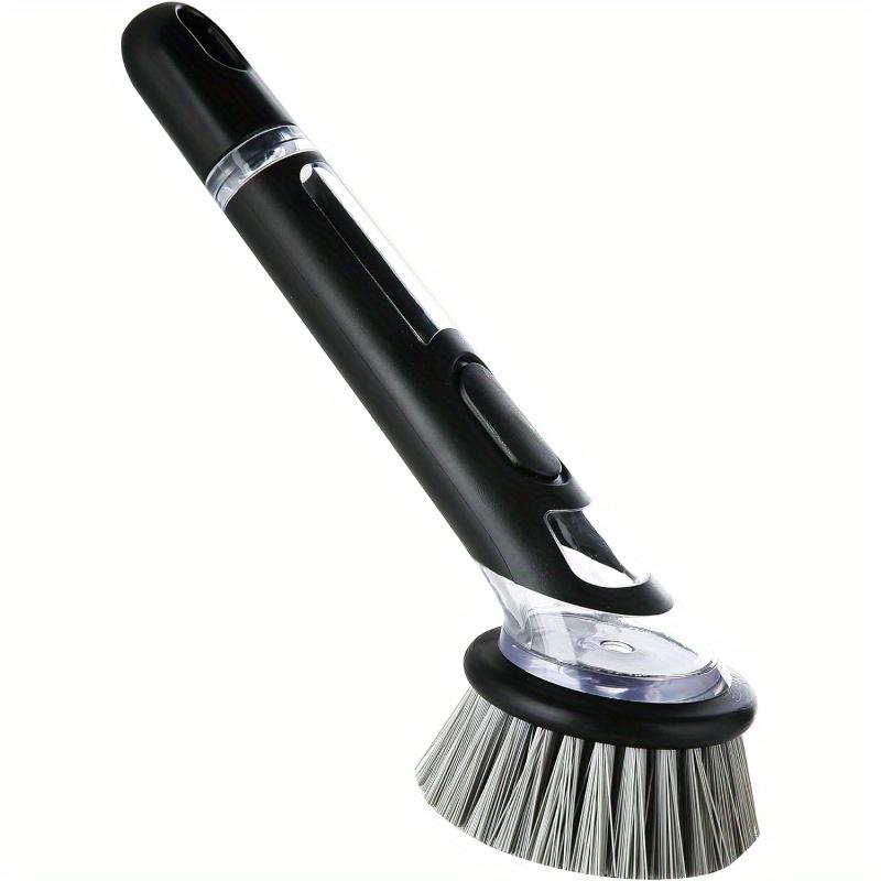 

Easy Clean Kitchen Scrubber with Built In Soap Dispenser Durable Plastic Dish Pot Brush for Efficient Cleaning 1pc