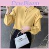 Modern Minimalist Womens Loose Shirt With 3d Print And Polo Collar For Spring Fashion