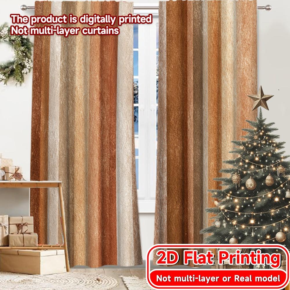 

2D Flat Printing 2pcs Curtain Symphony Chic Creative Curtains Polyester Easy Install Curtains Decorations Decorative for 100*130 Rod Pocket 1pcs