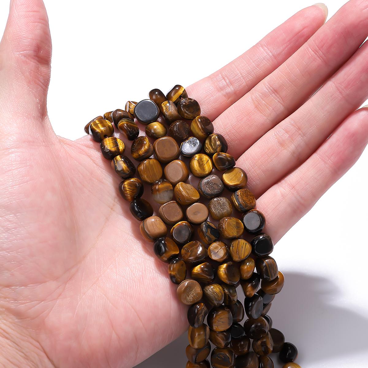 

5-8 мм/7-10 мм натуральный камень неправильной формы, бусины из розового кварца, аметисты, агаты для изготовления ювелирных изделий своими руками Tiger Eye 7-10mm