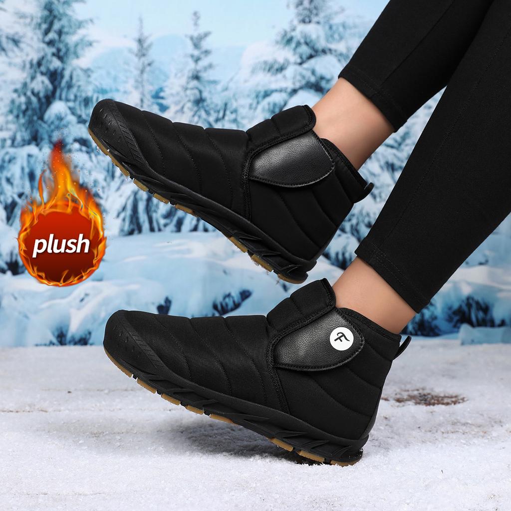 TUINANLE Dámské zimní boty Kožešinové teplé kotníkové boty Dámské zateplené plyšové protiskluzové bavlněné boty