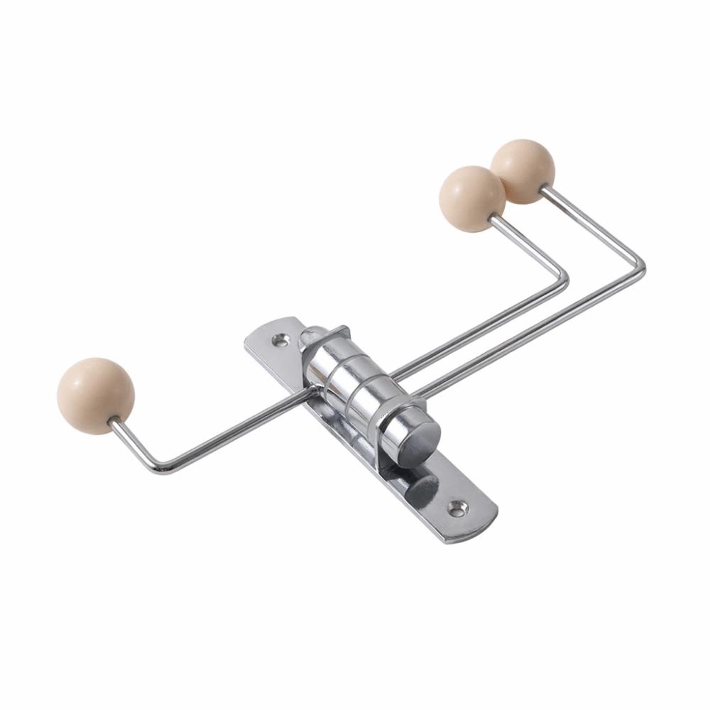 3/4 Hooks Wall Hook Space Saving Iron Art Decorative Metal Rotating Hook Vintage Creative Hat Holder Rack Entryway