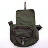 PRADA Tessuto Nylon Shoulder Messenger Bag Crossbody Khaki Dark Green Triangle Logo Plate