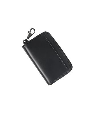 Key Tochigi Made In Genuine 5 YKK Smart Key Car Card Key Present [Aoita] Men's Case, Leather, Japan, Multifunctional, Leather, Hooks, Zipper, Case,
