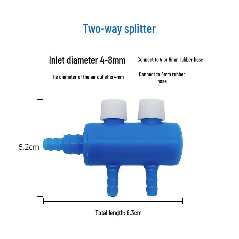 Aquarium Air Pump Splitter & Regulating Valve Set