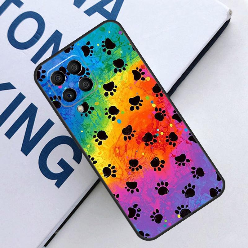Cartoon Cute Dog Paws For Samsung Galaxy M14 M34 M54 M31 M13 M33 M12 M32 M52 M11 M21 M35 M53 M55 M15 M06 M16 Case Samsung M21
