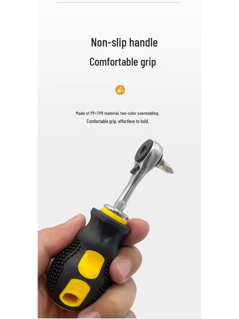 30-in-1 Tragbares Ratschenschraubendreher-Set mit Härtegrad Hohe CRV-Bits für Haushaltsreparaturen