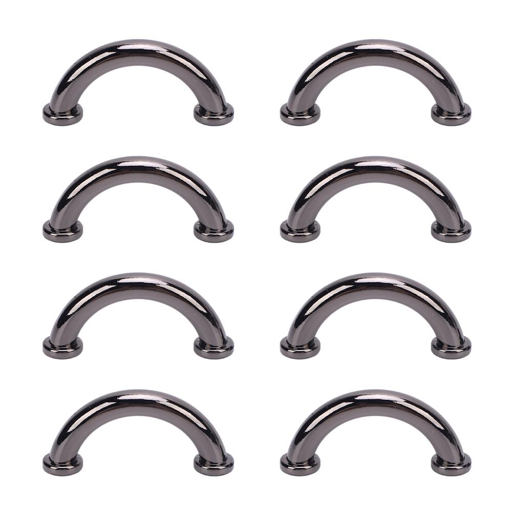 8 Sets U Ring Connector Buckle 25x11x5mm Arch Bridge Buckles 5.5mm Crossed Iron Screws for Wallet Ne