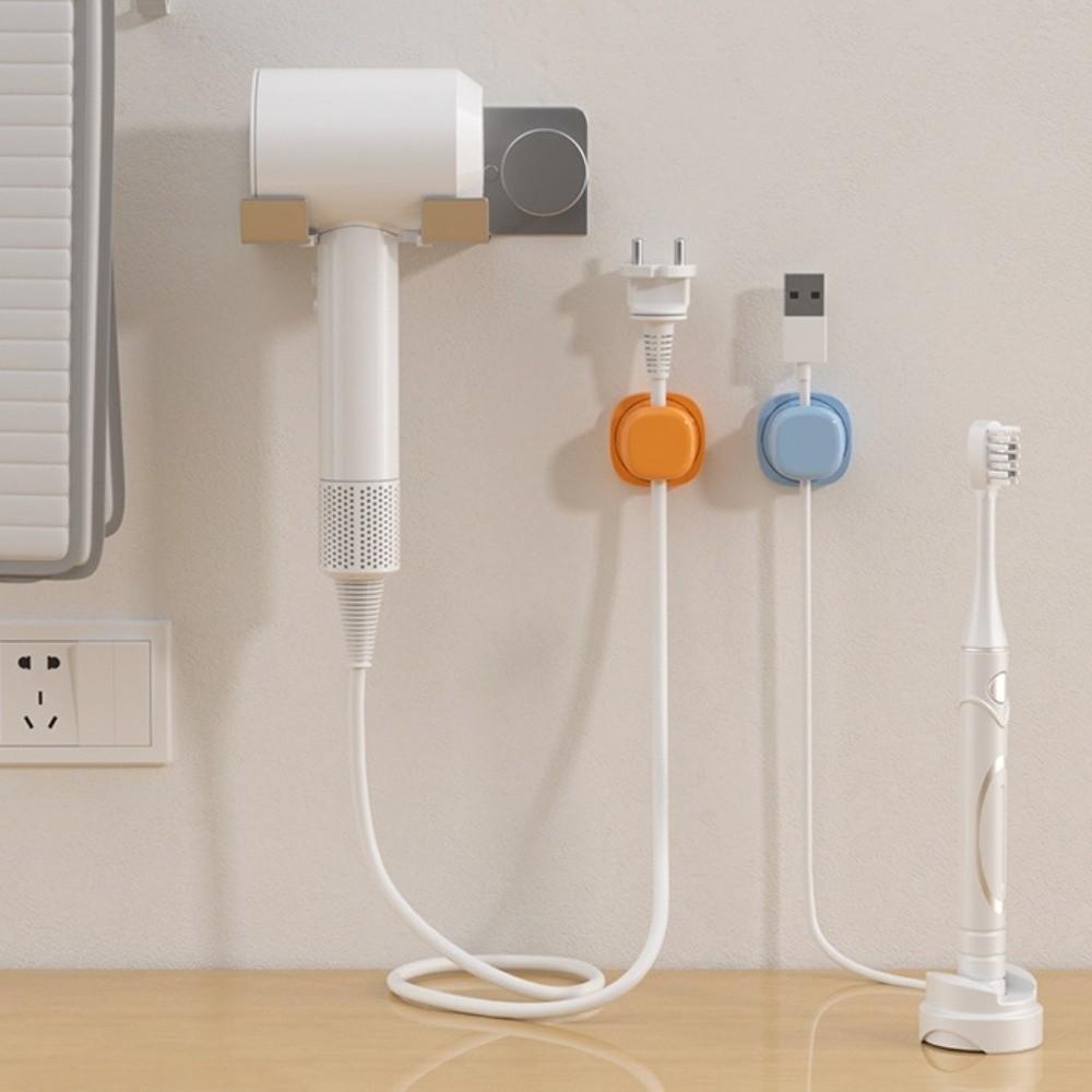 6pcs Adjustable Desktop Cable Organizer Rotatable Cord Cable Organizer Office Home Car Use