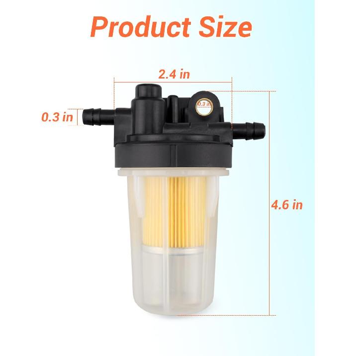 Kraftstofffilter-Baugruppe Passend für Kubota L-Serie B-Serie M-Serie und Passend für RTV-Traktor Ersetzt PF9911 33830 6A320-58862 6A320-58860 6A320-59912 mit