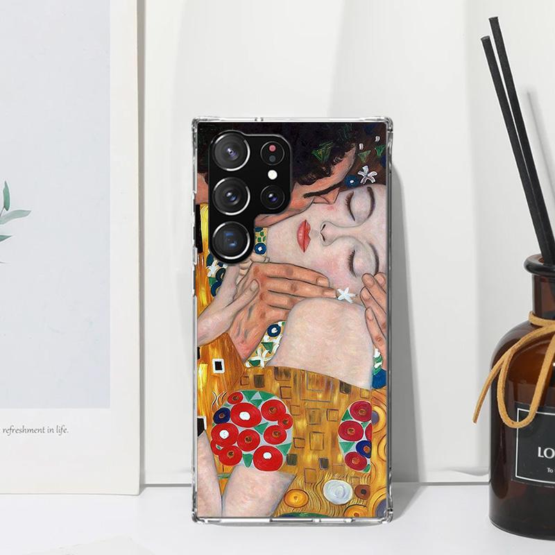 Kiss by Gustav Klimt Desig Phone Case For Samsung Galaxy S26 S25 Edge S24 FE S23 S22 Ultra S21 Plus S20 + Art Fundas Back Cover