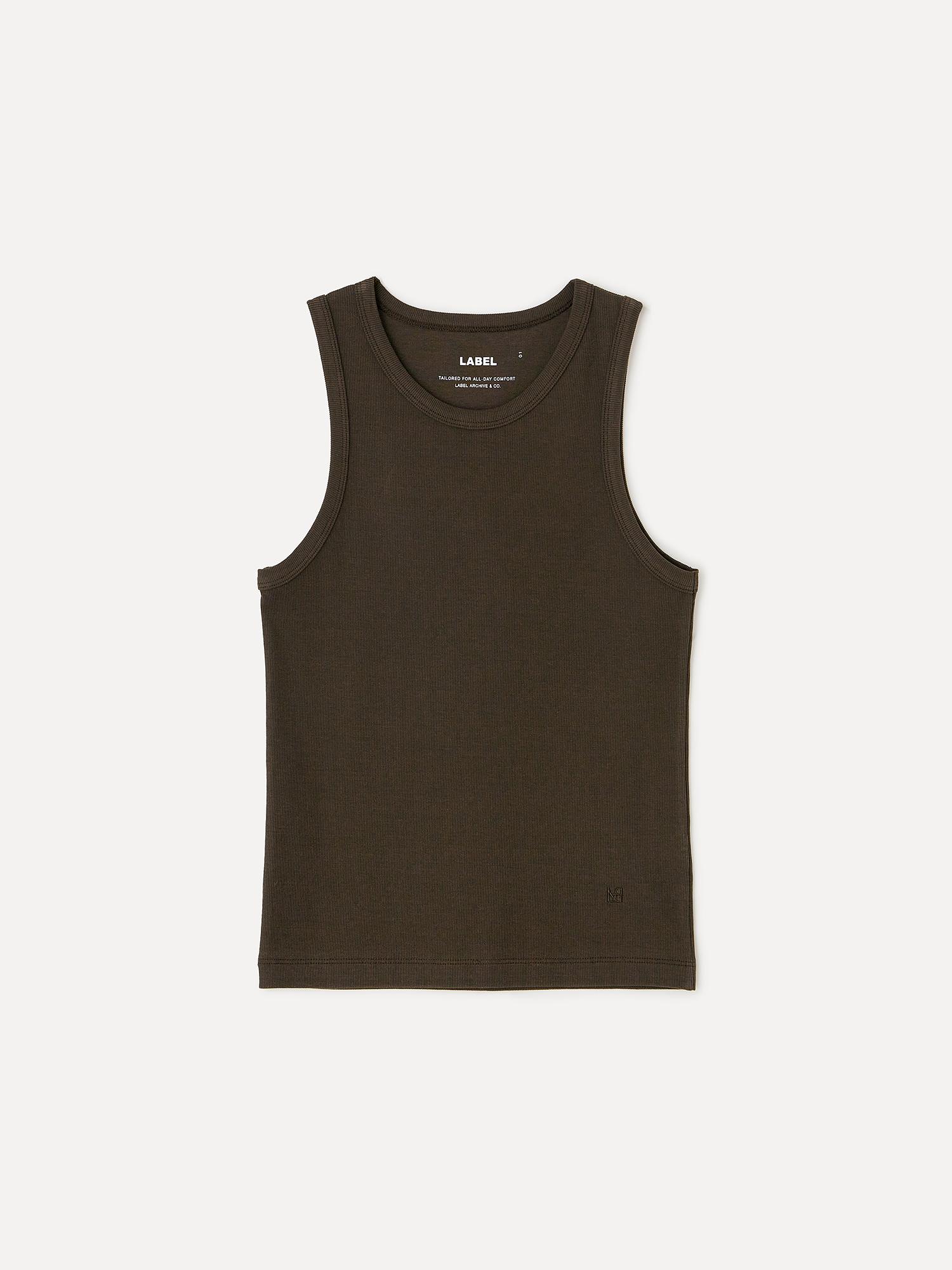 Label Archive W Oura Compact Rib Tank Brown 1