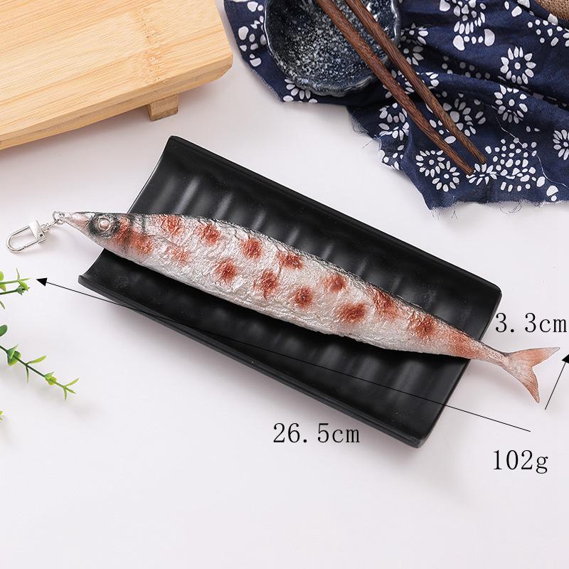 Teppanyaki Seafood Model: Saury, Squid, Small Octopus, Dried Fish Decoration Props