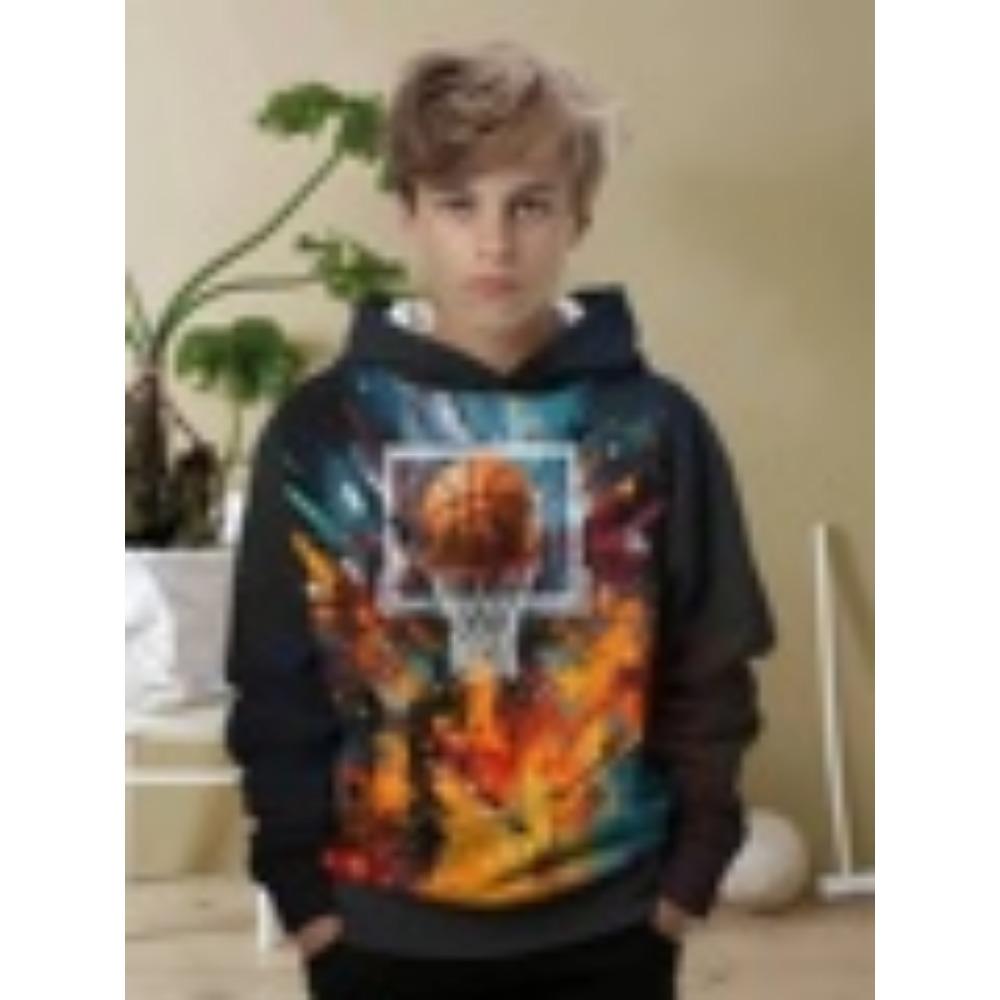 Cooler Gamepad-Print Jungen Casual Langarm Hoodies Jungen Sweatshirt Herbst Frühling Hoodie Tops Outdoor Bunte Kinderkleidung