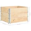 Pallet Top Frame Set 3 Pcs 100x100 Cm Solid Pine Wood