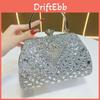 Modern Polyester Womens Clutch Bag For Evening Events With Rhinestone Decor And Lock Closure