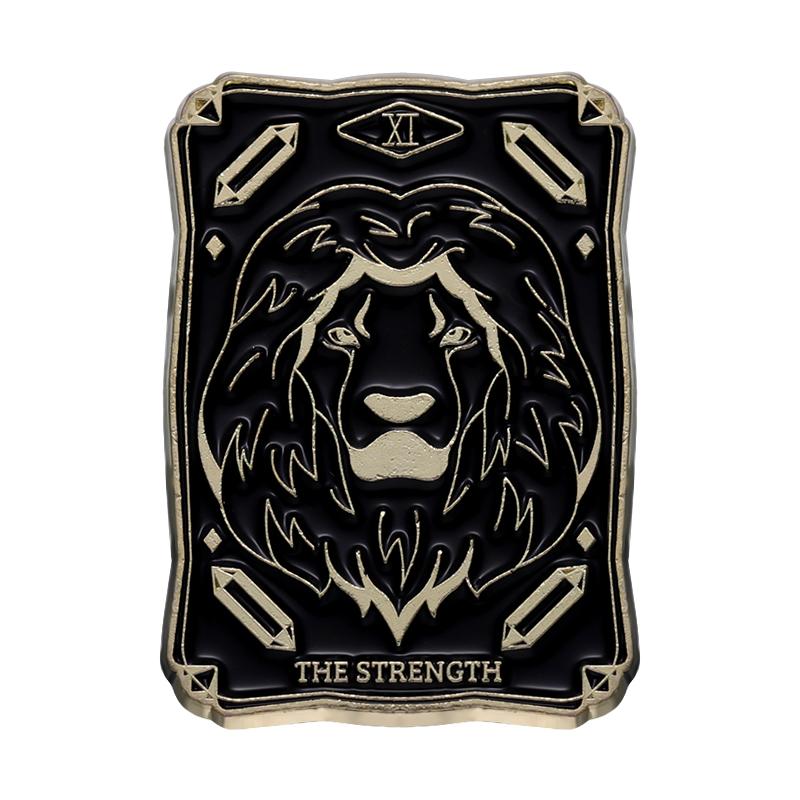 Schwarze Tarot Emaille Pins Custom Sonne Mond Sterne Dunkle Hexe Broschen Reversabzeichen Punk Gothic Schmuck Geschenk für Freunde