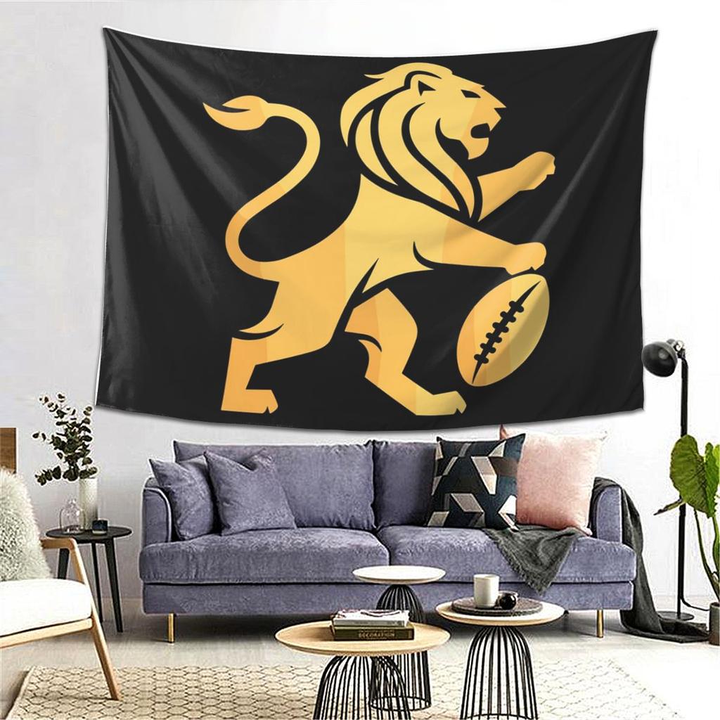 Brisbane Lions Tapestry Wall Hanging Aesthetic Home Decoration Tapestries for Dorm Room