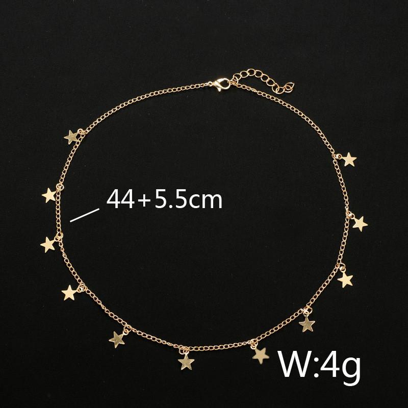 Colier cu stea de modă Choker în stil boho pentru cadouri de modă pentru femei Accesorii Bijuterii pentru petrecere de plivire