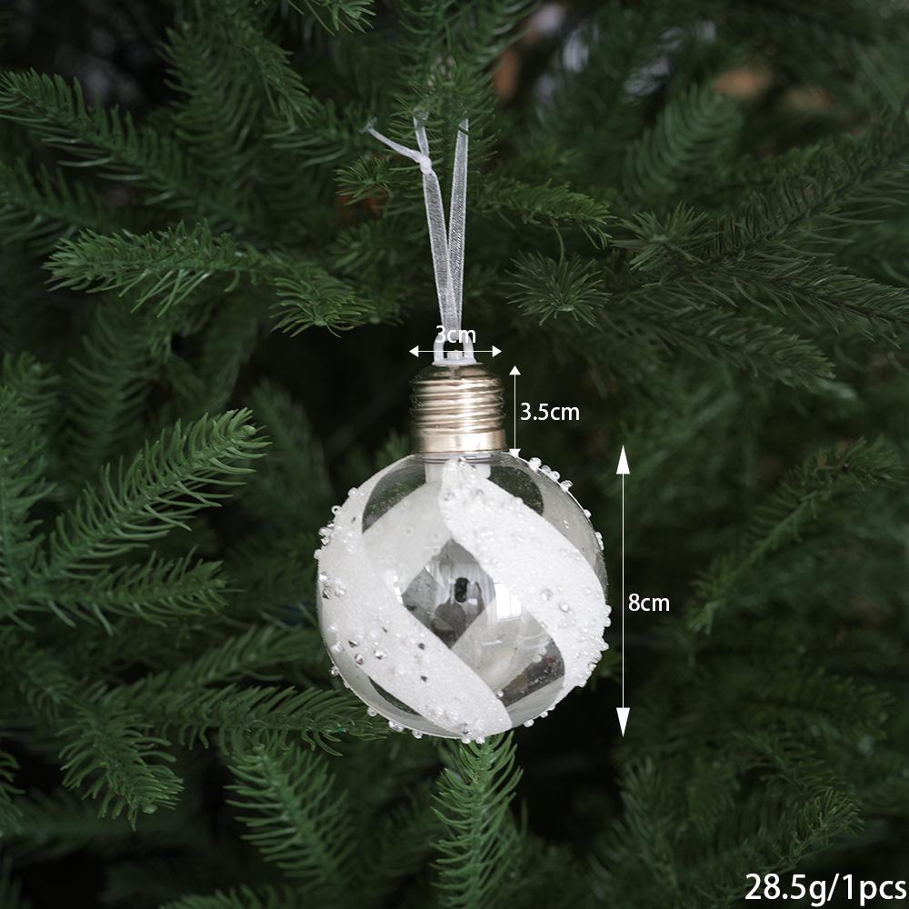 Luminous Christmas Tree Ball Ornament - Plastic Decor Accessory