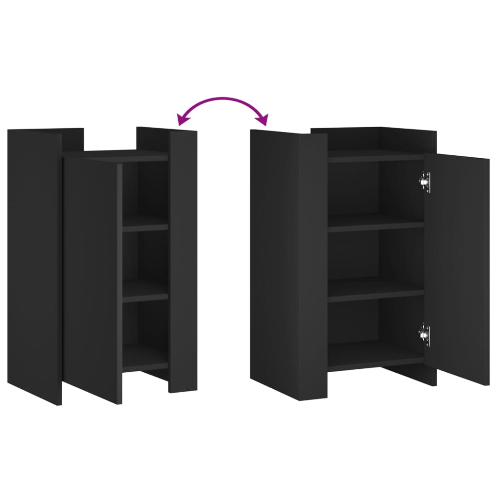 Sideboard Black 45 x 35 x 75 cm Particleboard