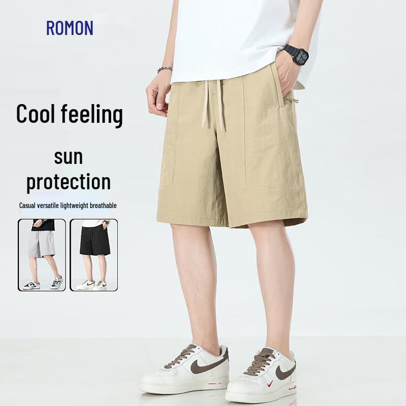 Romon Men s Cooling UV Protection Quick-Dry Shorts 4XL
