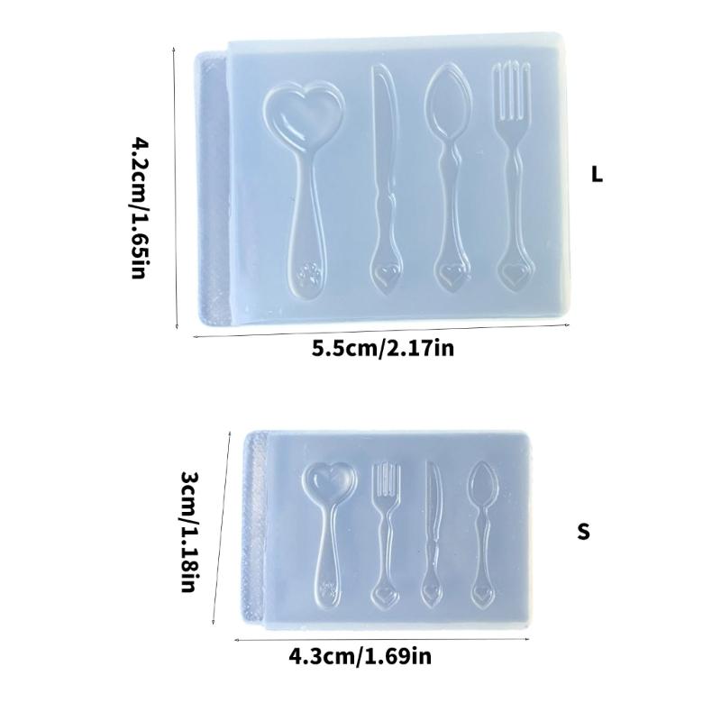 Multipurpose Essential Mold For Making Realistic Spoon And Fork Resin Crafts Mould Creative Gifts or Decorations