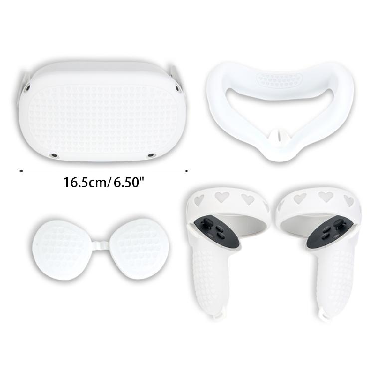Silicone Cover Set for Oculus- Quest- 2 for Protection for Virtual Reality Heads