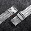 Stainless Steel Watchband Thin Breathable Watch Metal Strap 20mm 22mm Quick Release Wristband for Tissot for Casio for Men Women