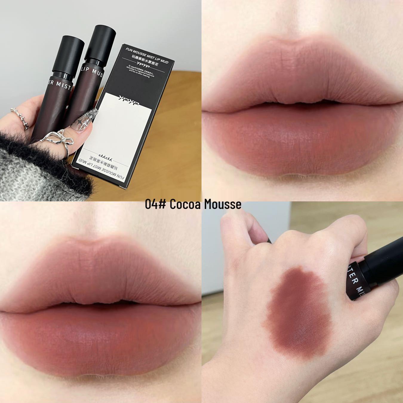 Игривая муссовая матовая бархатная помада: Легко наносится, Стойкий, Натуральный финиш. 3