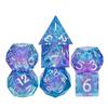 Cusdie Unique DND Dice Sharp Edges D4 D6 D8 D10 D% D12 D20 Polyhedral Dice Set for Dungeons&Dragons Tabletop Role Playing Games