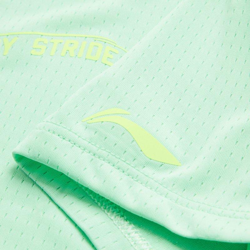 Li-Ning Comfortable Casual Breathable Simple Short Sleeve T-Shirt Women Tops Cool-Green ATSU570-4