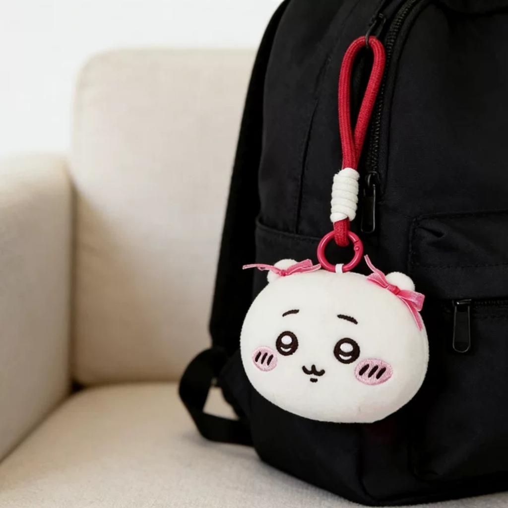 Plush Cartoon Character Keychain Soft Stuffed Doll Small Hanging Pendant Accessory for Bags Backpacks and Keys Suitable for Daily Use and Gift