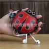 First Layer Cowhide Creative Seven-Star Ladybug Change Bag Key Change Coin Simple Cartoon Handbag Small Gift