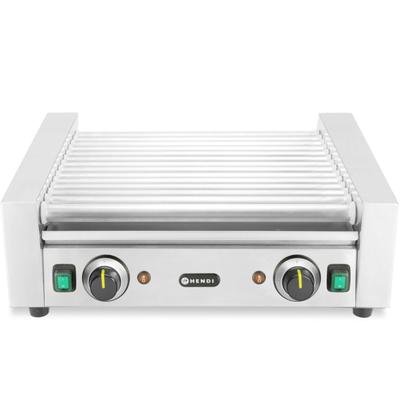 Podgrzewacz Grill Rolkowy Do Parówek Hot-dogów Dwustrefowy 14 Rolek 45 Cm 1230 W