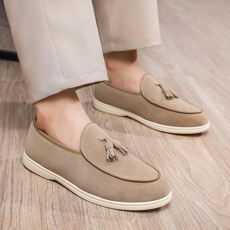 Fashion Fashion Soft Moccasins Fashion Brand Loafers Simple Slip On Shoes Elegantes Male Business Shoes New Leather Mens Casual Flats
