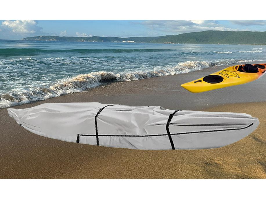 Housse de Kayak d'Extérieur Imperméable - Tissu Oxford 420D Sac Pare-Soleil pour Canoë