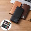 Leather Car Logo Men Long Wallet Gift Card Ticket Storage Bag For BMW X3 X5 M5 M3 E46 E90 E60 F10 F30 E36 G30 E87 E70 E30 G20 cybf04