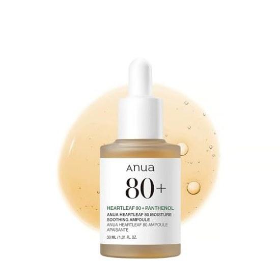ANUA Dokudami 80 Moisture Soothing Ampoule 30ml serum hydration care exfoliation hyaluronic acid sensitive skin oily heartleaf skincare