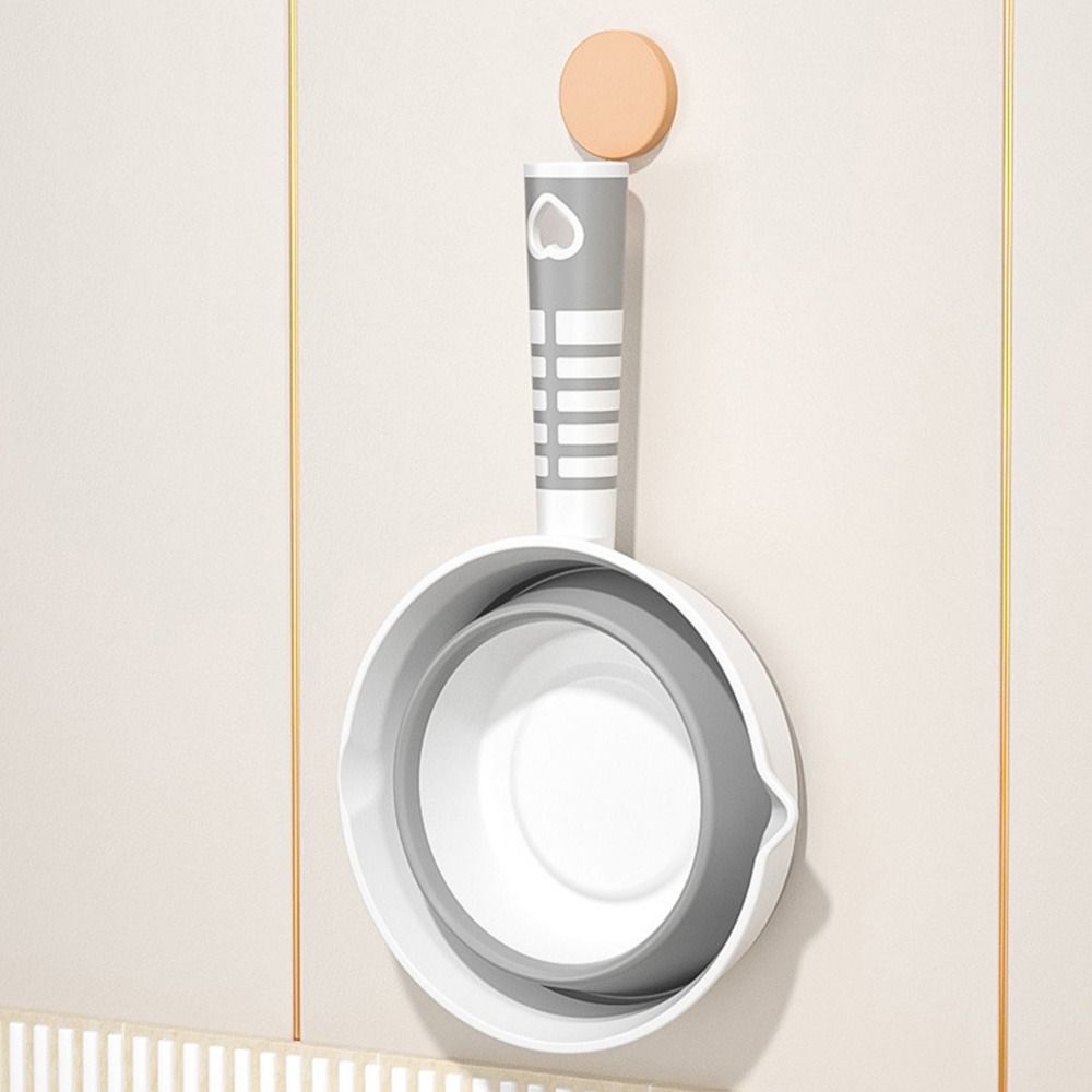 Storage Container Creative Folding Water Scoop Large Long Handle Kitchen Water Ladle Thickened Save Space Water Dipper Household
