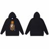 Mens Oversized Hooded Sweatshirt With Ape Head Print Heavyweight Cotton Long Sleeve Pullover Daily Wear