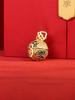 Cloisonne Hollow Auspicious Cloud Hydrangea Sachet Pendant Women's Retro Law Gold Necklace Light Luxury Niche High Sense Can Be Opened