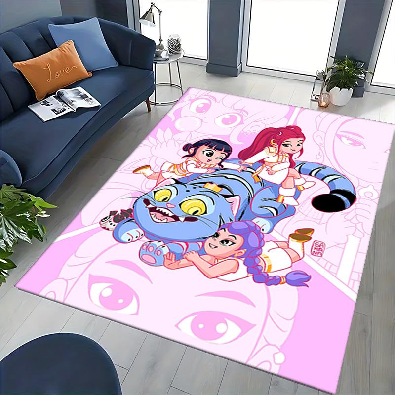 1pc Fantasy Tiger Adventure Carpet Rug for Bedroom Living Room Decor Sofa Home Game Area Rug Non-slip Floor Mat. D7220193