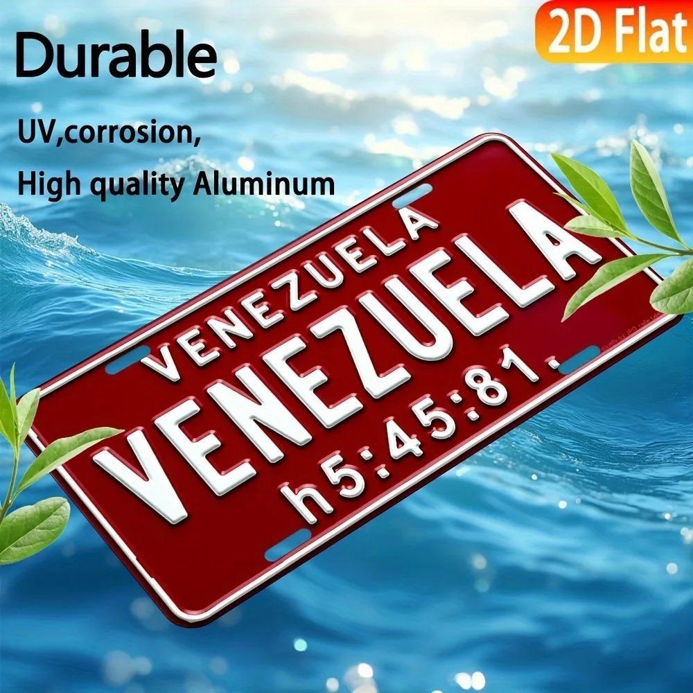 Custom 2D Flat Aluminum License Plate 6x12In Retro Metal Plate for Home Bar Garage Wall Decor
